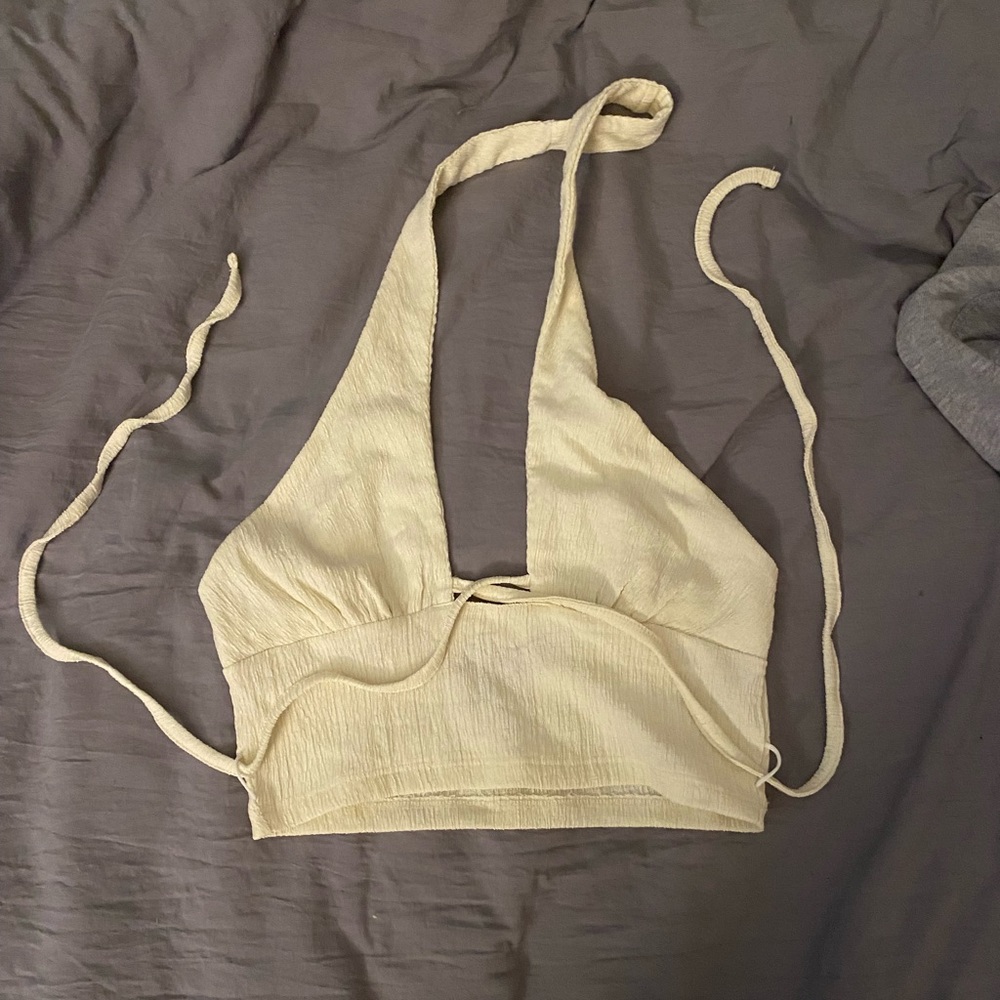 urban outfitters crop halter top